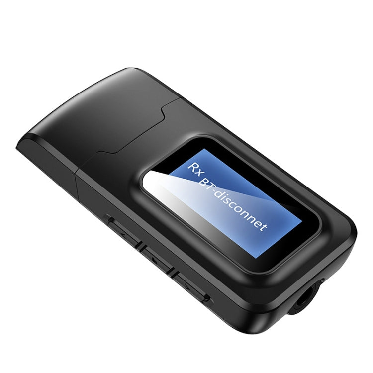 T11B 二合一 USB藍牙5.0發射接收音頻適配器 帶LCD屏幕