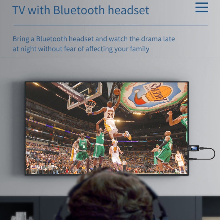 T11B 二合一 USB藍牙5.0發射接收音頻適配器 帶LCD屏幕