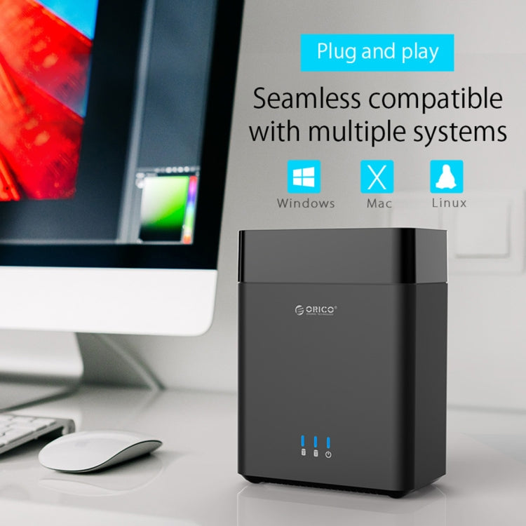 ORICO DS200U3 磁吸式3.5英寸USB3.0硬盤櫃