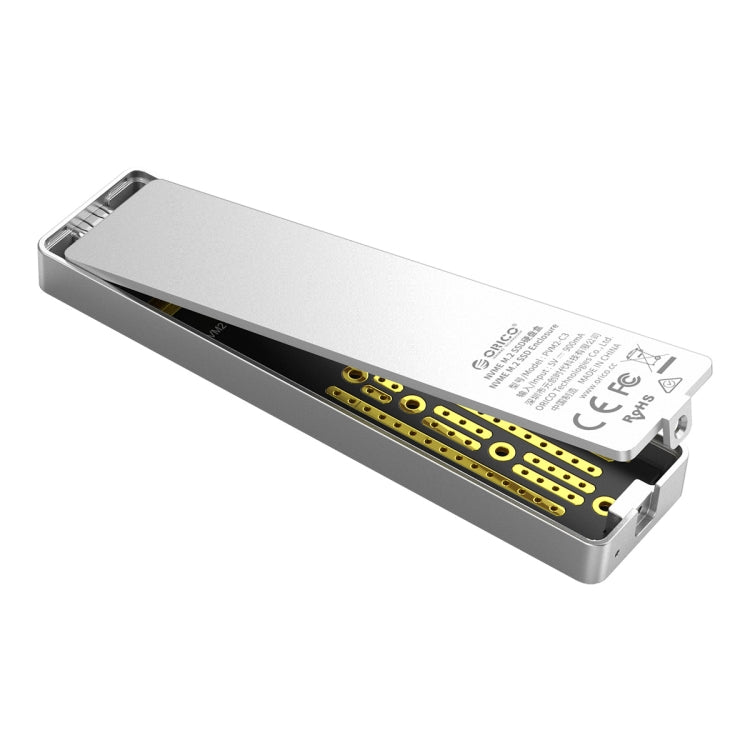 ORICO PVM2-C3 M.2 M-Key轉USB 3.1 Gen2 Type-C掀蓋式固態硬盤盒，最大支持容量：2TB