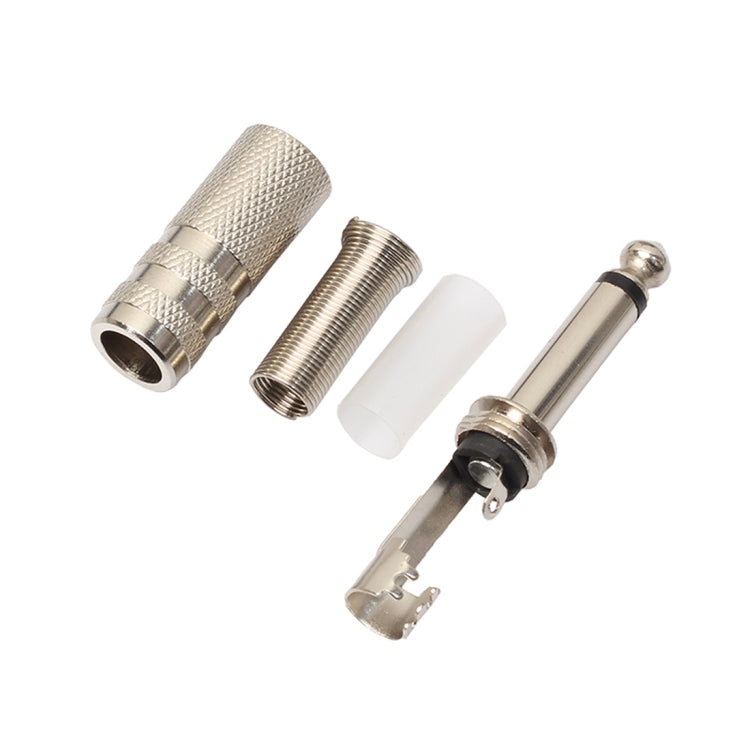 10個一賣 6.5mm鋅合金焊接式插頭音頻連接器 6.35音頻插頭 3045款式