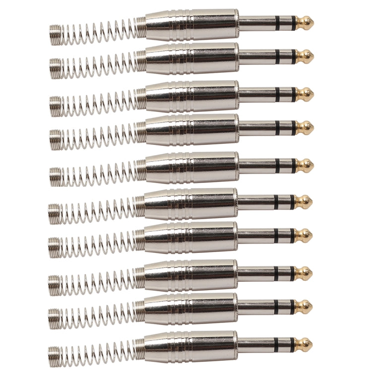 10個一賣 6.35金屬立體聲麥克風線插頭 3127款式