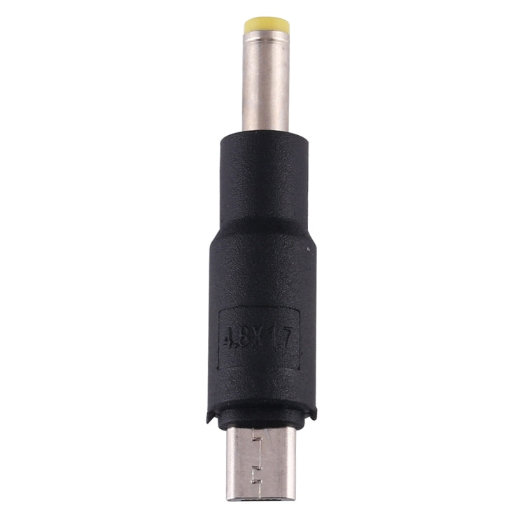 10個一賣 4.8 x 1.7mm 轉 Micro USB DC電源插頭連接器