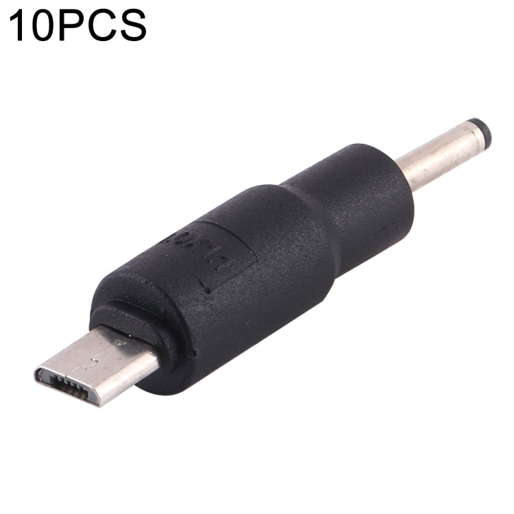 10個一賣 3.0 x 1.1mm 轉 Micro USB DC電源插頭連接器