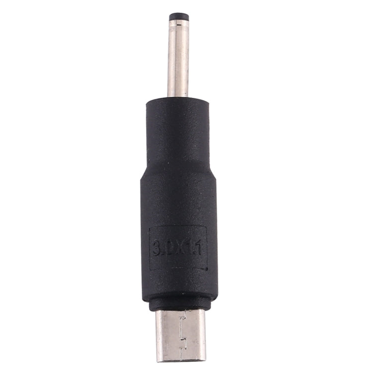 10個一賣 3.0 x 1.1mm 轉 Micro USB DC電源插頭連接器