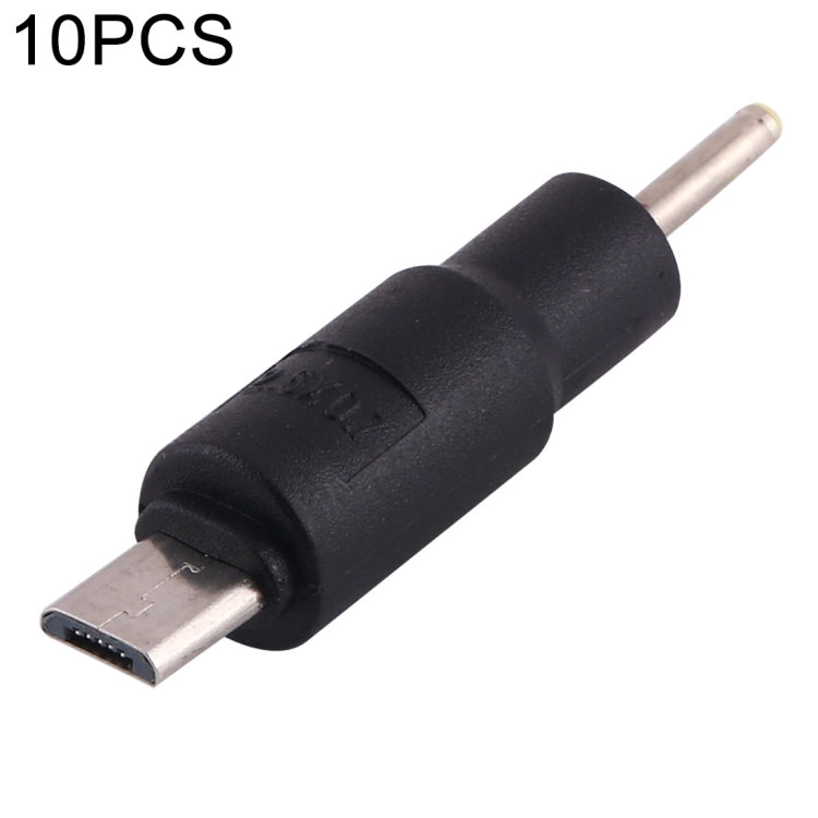 10個一賣 2.5 x 0.7mm 轉 Micro USB DC電源插頭連接器