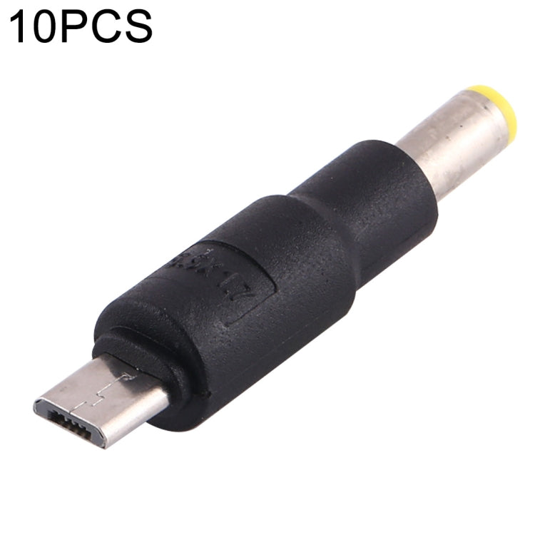 10個一賣 5.5 x 1.7mm 轉 Micro USB DC電源插頭連接器