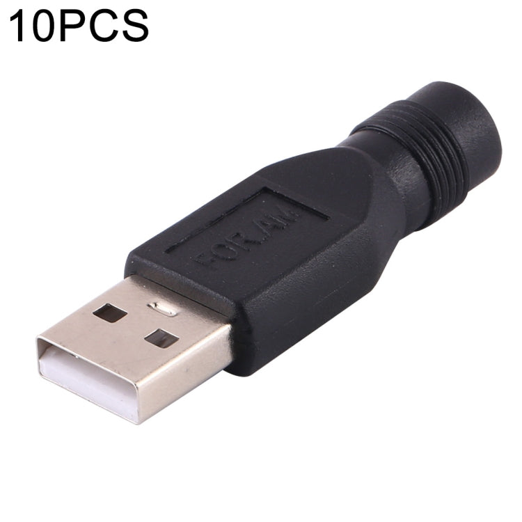 10個一賣 3.5 x 1.35mm 轉 USB 2.0 DC電源插頭連接器