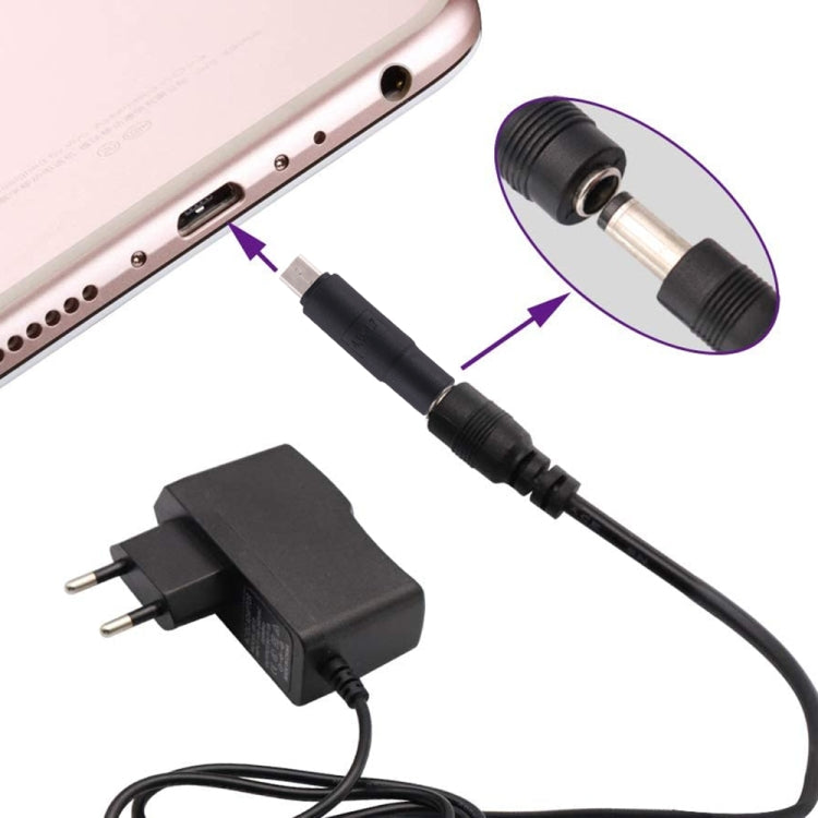 10個一賣 4.0 x 1.7mm 轉 Micro USB DC電源插頭連接器