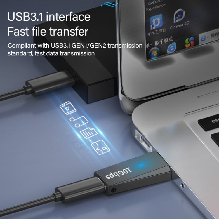 ADS-613 USB 3.1公頭轉Type-C母頭 轉接頭