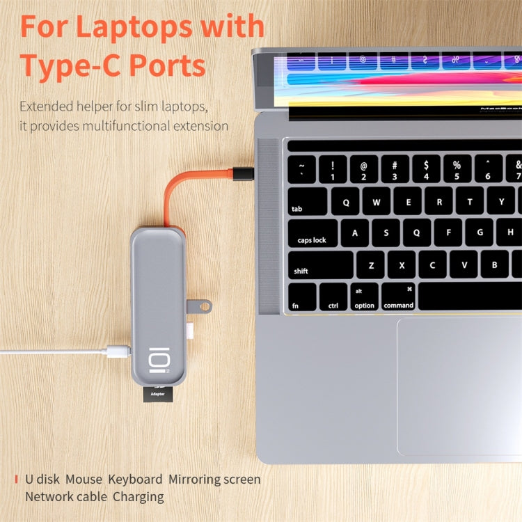 ROCK TR01 Type-C轉HDMI+VGA 十合一多功能擴展塢