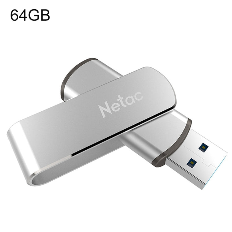 Netac郎科 U388 64GB 旋轉加密U盤