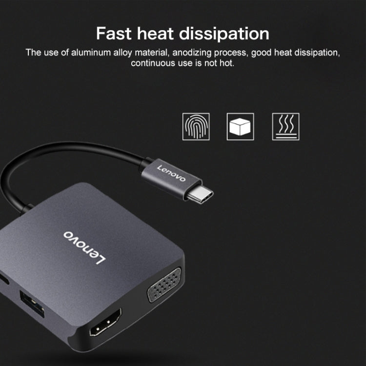 原裝聯想 C06 Type-C轉HDMI/VGA 一轉六轉通用拓展塢轉換器