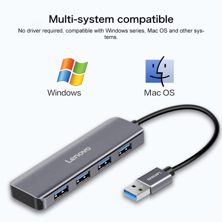 原裝聯想 U04 USB3.0一拖四多接口分線器集線器
