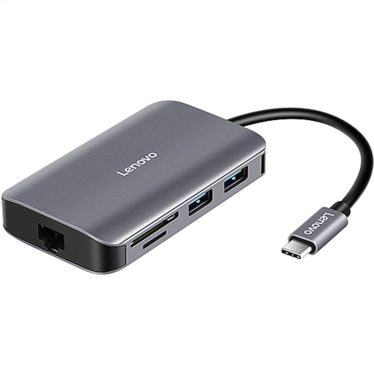 原裝聯想 F1-C08 USB-C八合一多功能擴展塢 Type-C轉HDMI轉換器
