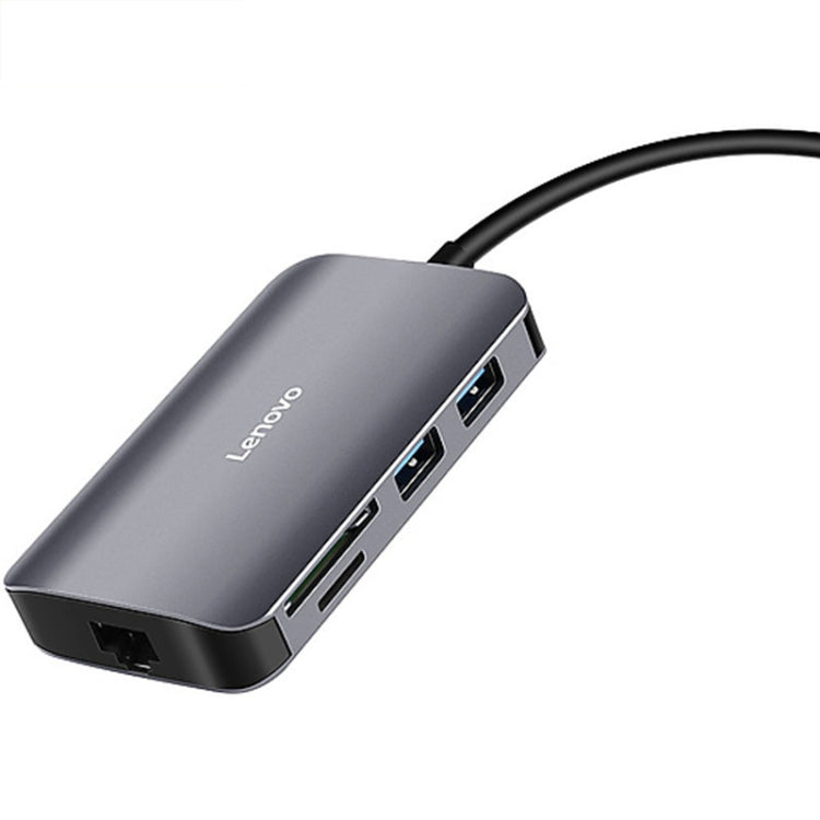 原裝聯想 F1-C08 USB-C八合一多功能擴展塢 Type-C轉HDMI轉換器