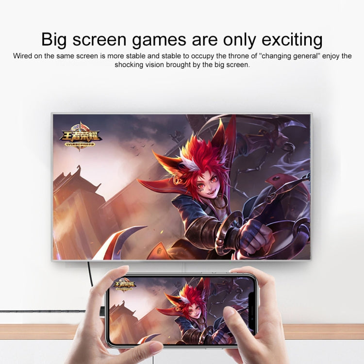 7563s Type-C母頭轉2K HDMI公頭 高清視頻轉換器線，線長：1m