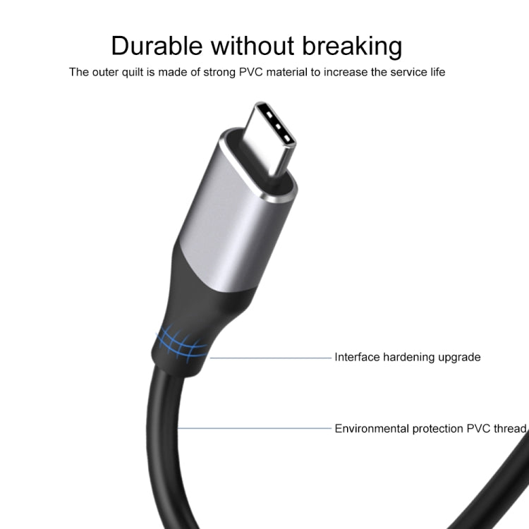 9572PD Type-C公頭轉HDMI公頭 4K高清視頻轉換器線，線長：1.8m