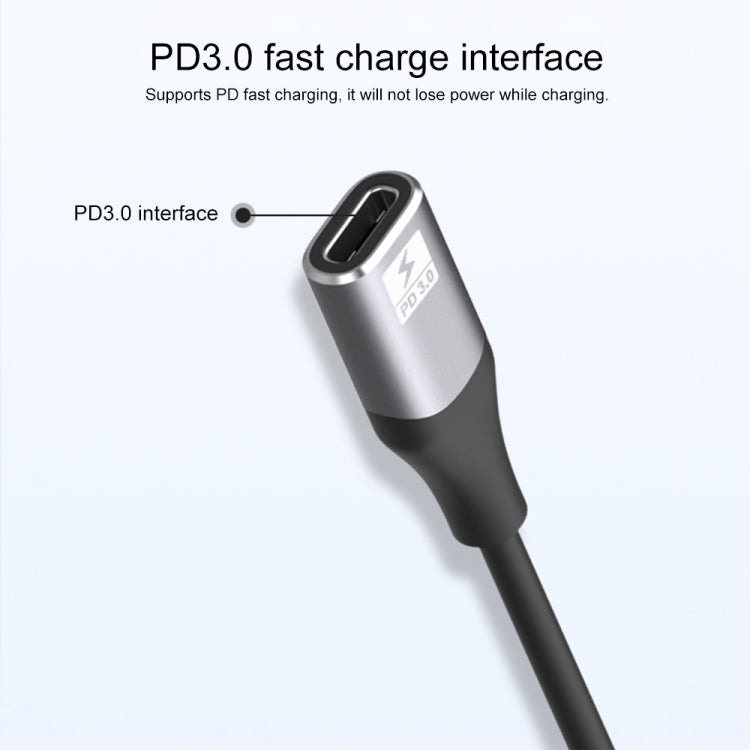 9572PD Type-C公頭轉HDMI公頭 4K高清視頻轉換器線，線長：1.8m