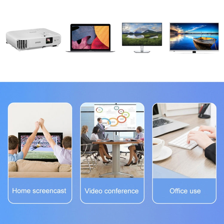 9572PD Type-C公頭轉HDMI公頭 4K高清視頻轉換器線，線長：1.8m