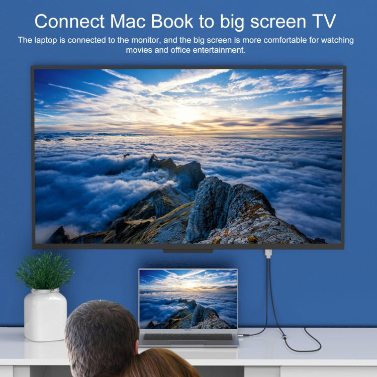 9572PD Type-C公頭轉HDMI公頭 4K高清視頻轉換器線，線長：1.8m