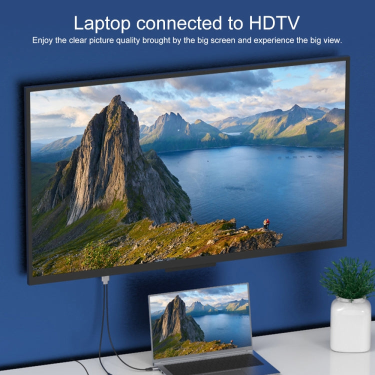 9572PD Type-C公頭轉HDMI公頭 4K高清視頻轉換器線，線長：1.8m