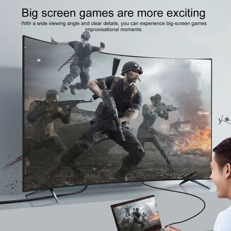 9572PD Type-C公頭轉HDMI公頭 4K高清視頻轉換器線，線長：1.8m