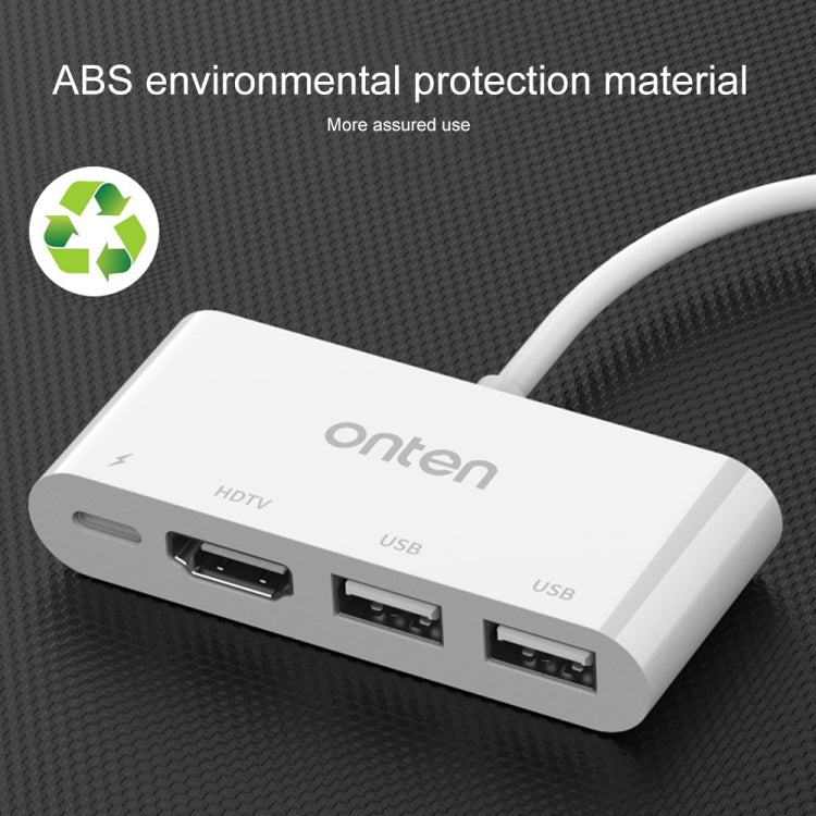 75216 4合一 8 Pin轉HDMI+8 Pin充電+2個USB接口 高清視頻轉換器