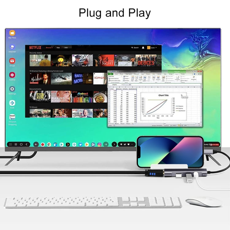 S-209 3合一 8 Pin公頭轉雙USB2.0 + USB3.0母頭 適配器集線器