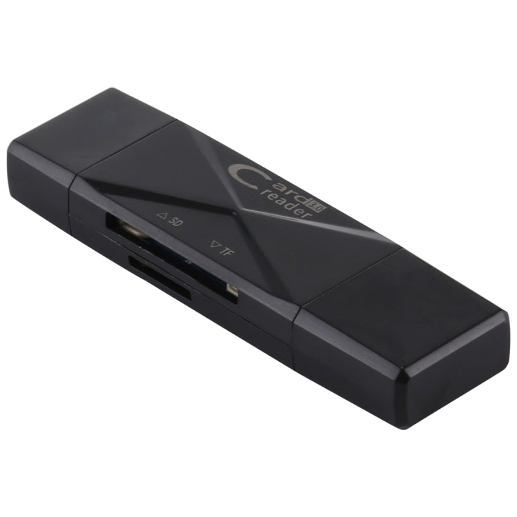 Type-C+SD+TF+Micro USB轉USB3.0讀卡器