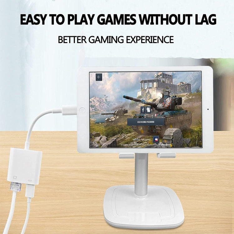 NK-1035H 2合一 8 Pin公頭轉1000M以太網+8 Pin電源母頭 適配器