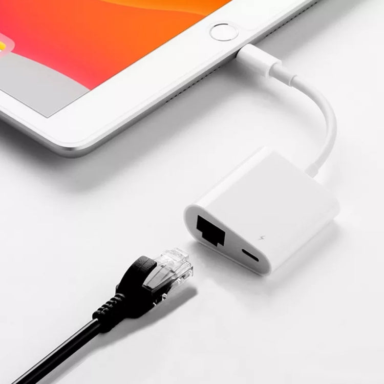 NK-1035H 2合一 8 Pin公頭轉1000M以太網+8 Pin電源母頭 適配器