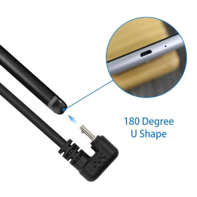 U型 Micro USB公轉母延長線