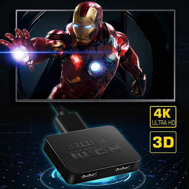 3D 4K HDMI 分配器，1進4出, USB供電