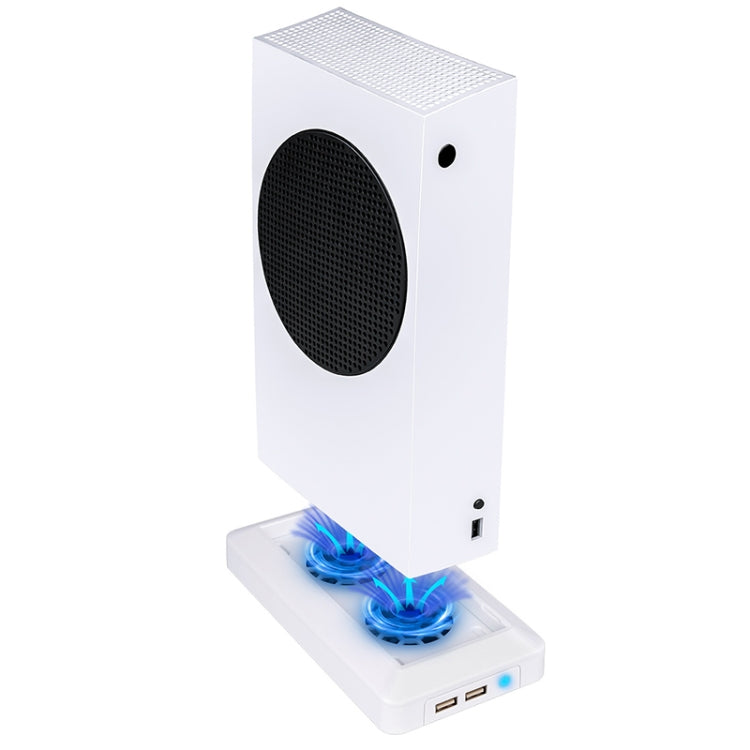 主機散熱風扇底座帶2個USB接口 適用於XBOX Series S, For XBOX Series S