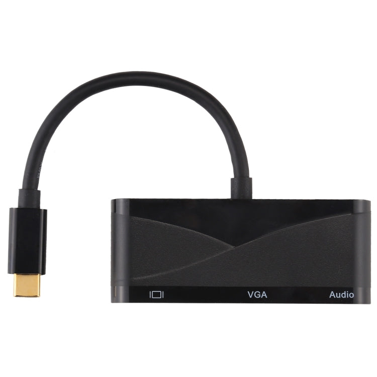V83 Type-C轉4K HDMI / VGA+3.5mm音頻+USB 多功能適配器