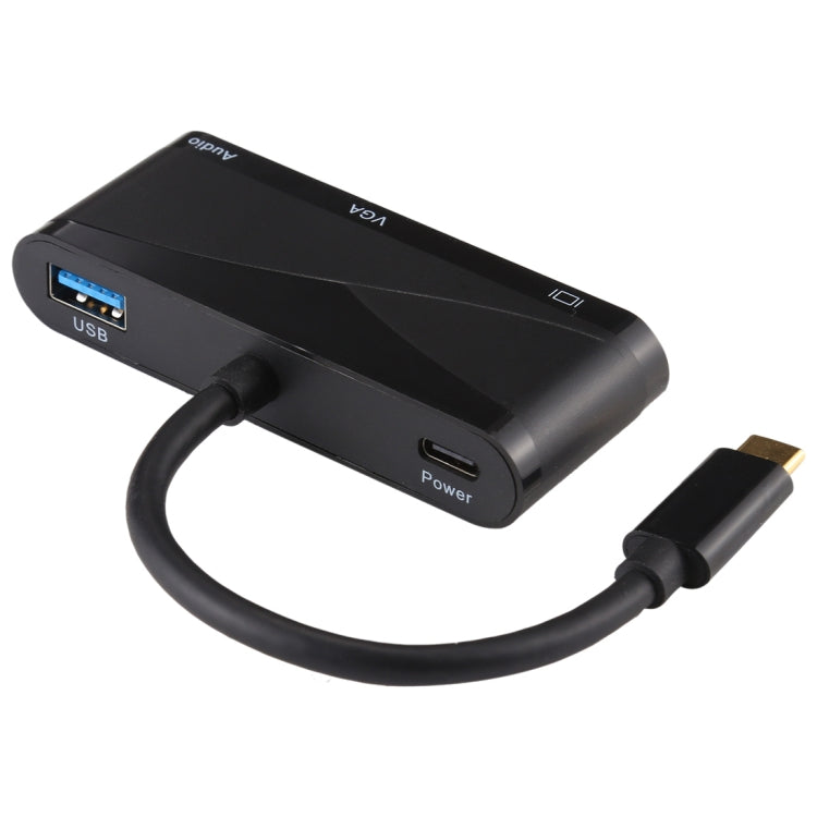 V83 Type-C轉4K HDMI / VGA+3.5mm音頻+USB 多功能適配器