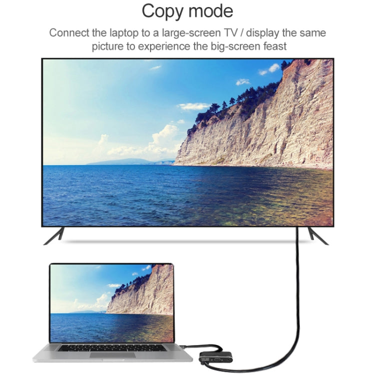 V83 Type-C轉4K HDMI / VGA+3.5mm音頻+USB 多功能適配器