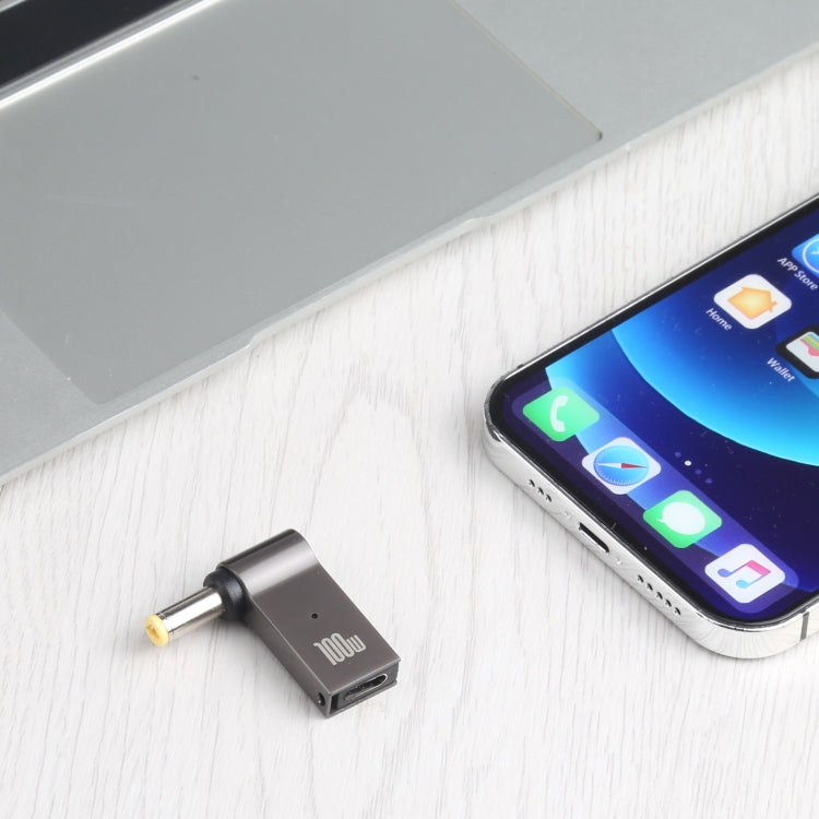 100W Type-C母 轉 DC 5.5 x 2.5mm公電腦充電轉接頭 適用於Lenovo