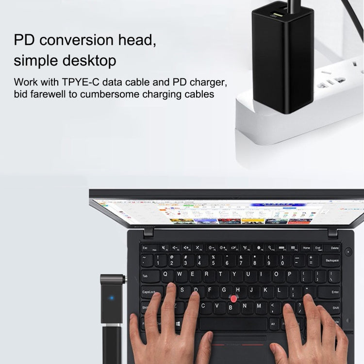 100W Type-C母 轉 DC 4.0x1.7mm公電腦充電轉接頭 適用於Lenovo