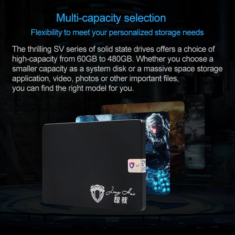 驚駭 SV系列 2.5 inch SATA III 固態硬盤，閃存架構：TLC，容量：60GB