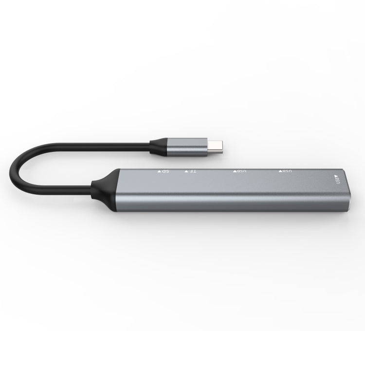 C-805 5合一 Type-C轉3個USB 3.0+TF/SD卡讀卡器適配器