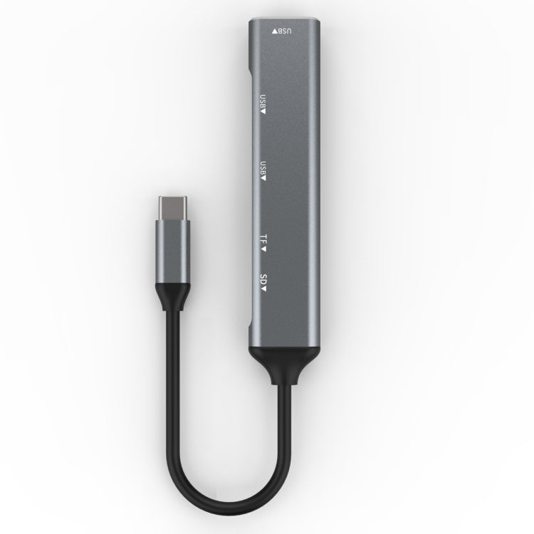 C-805 5合一 Type-C轉3個USB 3.0+TF/SD卡讀卡器適配器