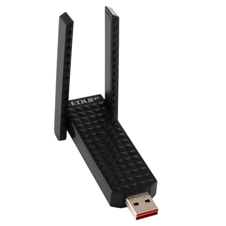 EDUP EP-AC1625 USB 2.0無線適配器 600Mbps 2.4G / 5.8GHz雙頻WiFi網卡帶2根天線