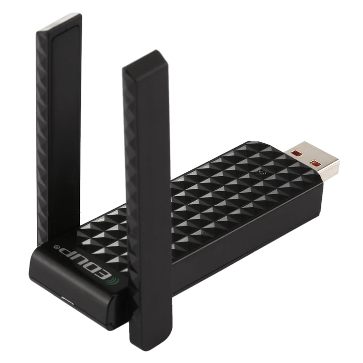 EDUP EP-AC1625 USB 2.0無線適配器 600Mbps 2.4G / 5.8GHz雙頻WiFi網卡帶2根天線