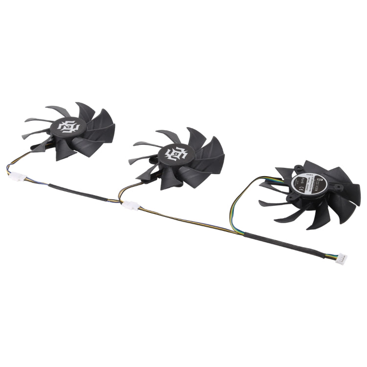 3個一套 直徑85mm VGA顯卡散熱風扇 適用於Zotac GTX 1070-8GD5 X-OC