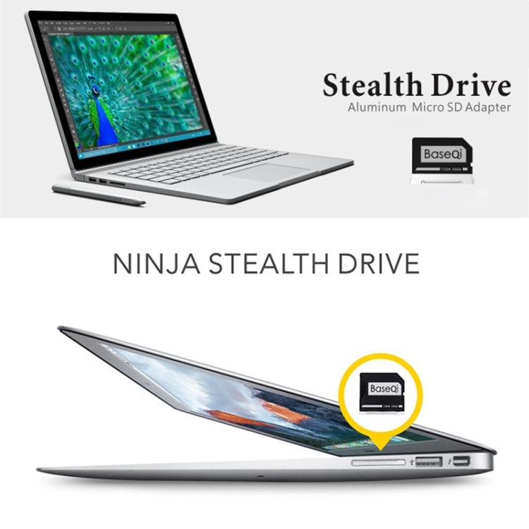 BASEQI 隱藏式鋁合金SD卡套 適用於聯想 IdeaPad 710S Plus 筆記本電腦