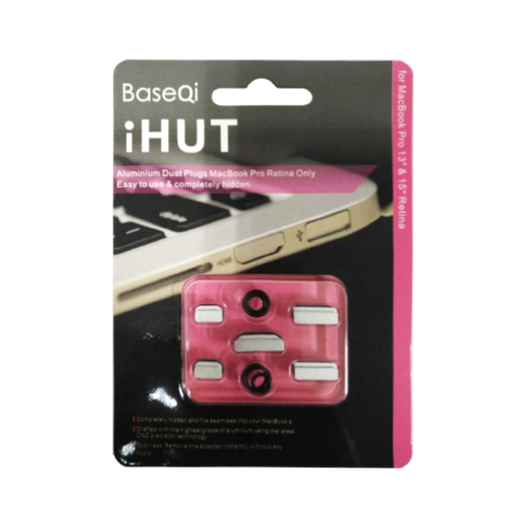 BASEQI iHUT-100 隱藏式鋁合金防塵塞 適用於Macbook Pro Retina 13.3 / 15 inch筆記本電腦