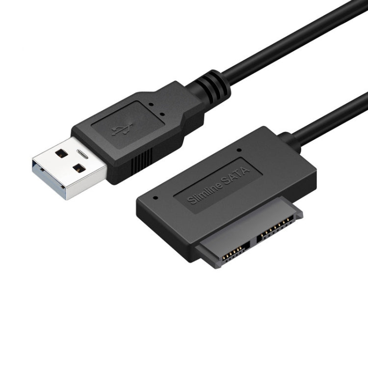 USB2.0 轉 Slimline SATA易驅線 SATA 7+6Pin光驅 支持刻錄