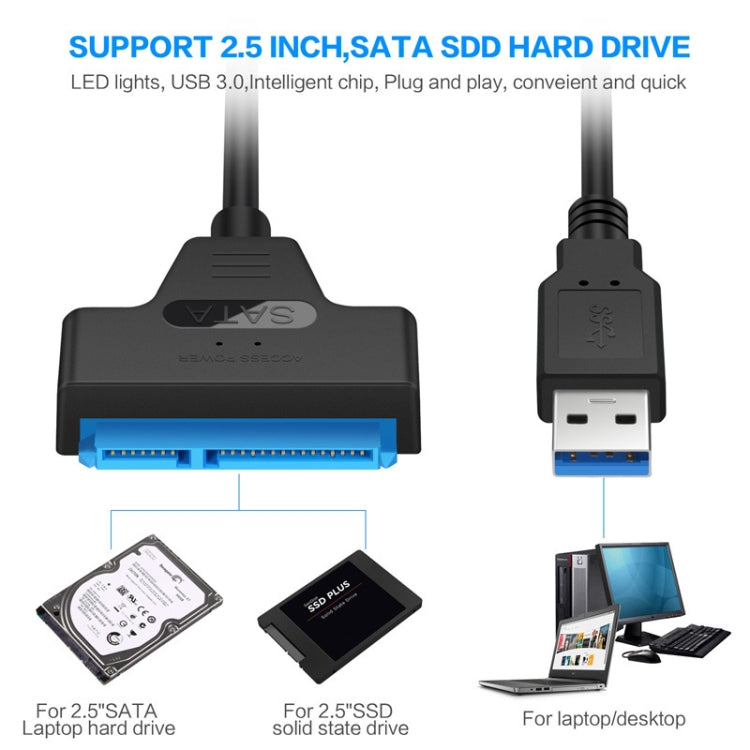 SATA 轉 USB3.0易驅線 2.5寸硬盤轉接線